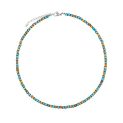 AZE Jewellery Herren Edelsteinkette Türkis