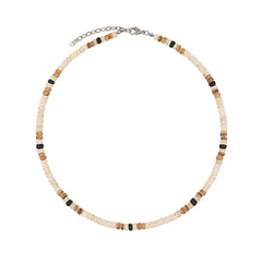 AZE Jewellery Herren Halskette Mount Mocho Weiss