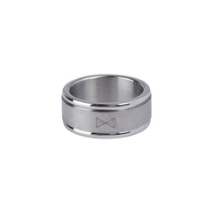 AZE Jewellery Herrenring Sphere Edelstahl Silber