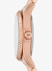 Montre femme Michael Kors Petite Lexington en or rose avec pavé - MK4739