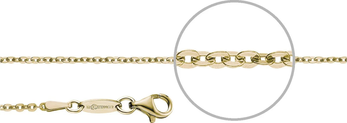 Der Kettenmacher Brilliantkette für Frauen - Gold Ketten - B1-50G