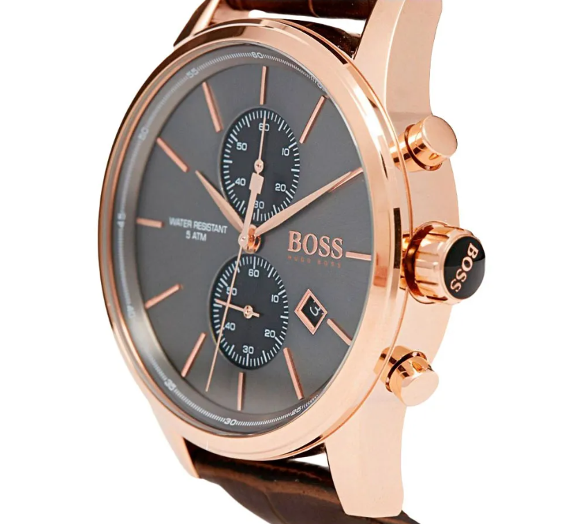 Hugo Boss Chronograph Herrenuhr Rose HB1513281 Linden Uhren Bijouterie