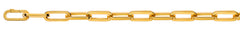 Armband Anker Oval Gelbgold 750, Carrédraht, 21.5cm