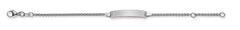 ID Armband Zopf Weissgold 585 mit Gravurplatte