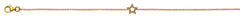 Armband Stern Gelbgold 750 mit 20 Brillanten 0,07 ct. 19cm