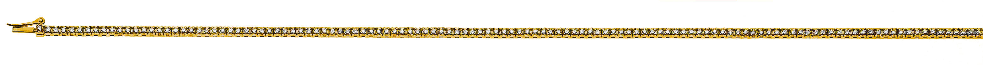Armband Gelbgold 750 mit 124 Brillanten 0,61 ct. 17cm