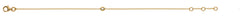 Armband Spiegelanker Gelbgold 750 mit 1 Brillant 0.05ct