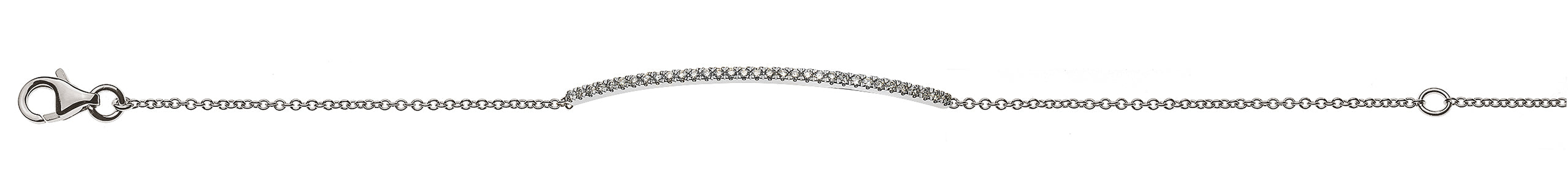Armband mit 33 Brillanten Weissgold 750