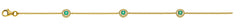 Armband Gelbgold 750 Smaragde Brillanten 19cm