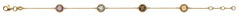 Armband Gelbgold 750 mit 4 Farbsteinen