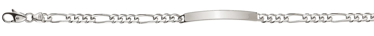 Figaro ID-Bracelet Weissgold 750