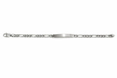 Armband Figaro ID Weissgold 750 ca. 5,5 mm 19 cm