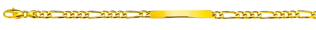 Figaro ID-Bracelet Gelbgold 375