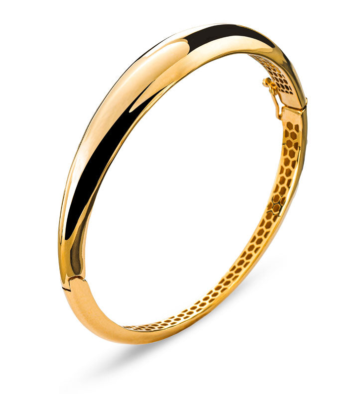 Armreif Gelbgold 750 bombiert poliert 50 x 60mm