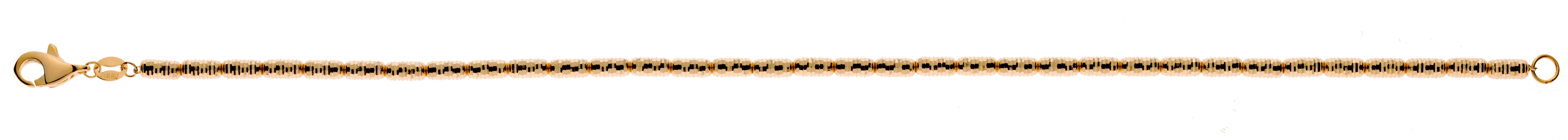 Armband Gelbgold 750 Tube geschliffen 19cm