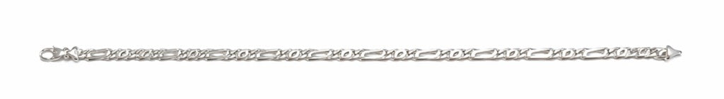 Armband Oeil de Perdrix Weissgold 750, 5mm, 22cm