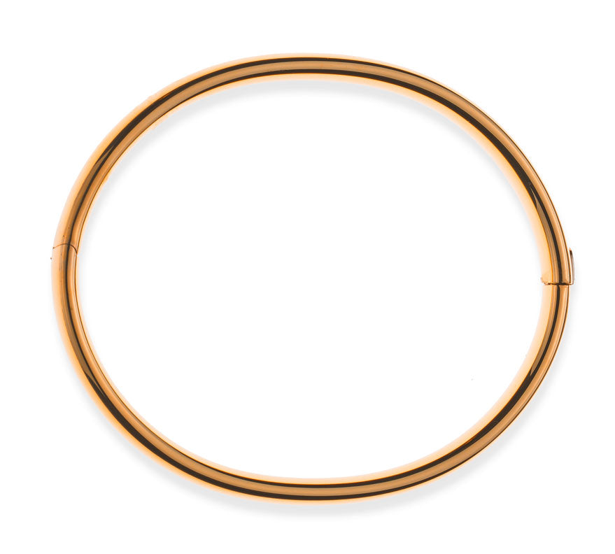 Armreif Rotgold 750 mit Scharnier oval 6x3.6mm