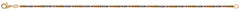 Armband Tricolor Gold 750 Tubegeschliffen 19cm