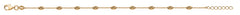 Armband Rundanker Gelbgold 375 mit 9 ovalen Kuegelchen 19cm