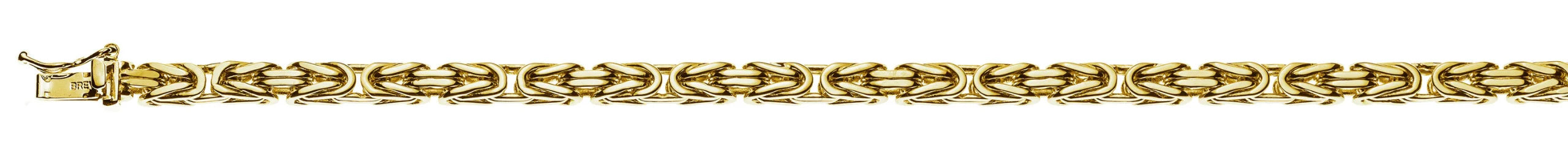 Armband Königskette klassisch Gelbgold 750 ca. 4.0 mm x 19 cm