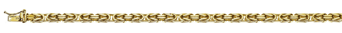 Armband Königskette klassisch Gelbgold 750 ca. 4.0 mm x 22cm