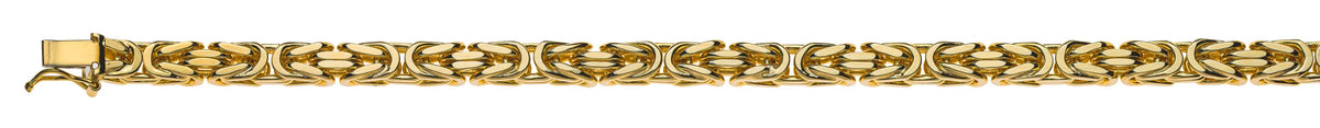Armband Königskette klassisch Gelbgold 750 ca.  5.0 mm x 19 cm