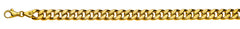 Collier Panzer geschliffen Gelbgold 750 halbmassiv 8.0mm 60 cm
