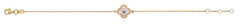 Armband Gelbgold 375 mit Perlmutt-Fantasieform und 1 Zirkonia