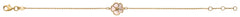 Armband Gelbgold 375 mit Perlmutt Rose Element