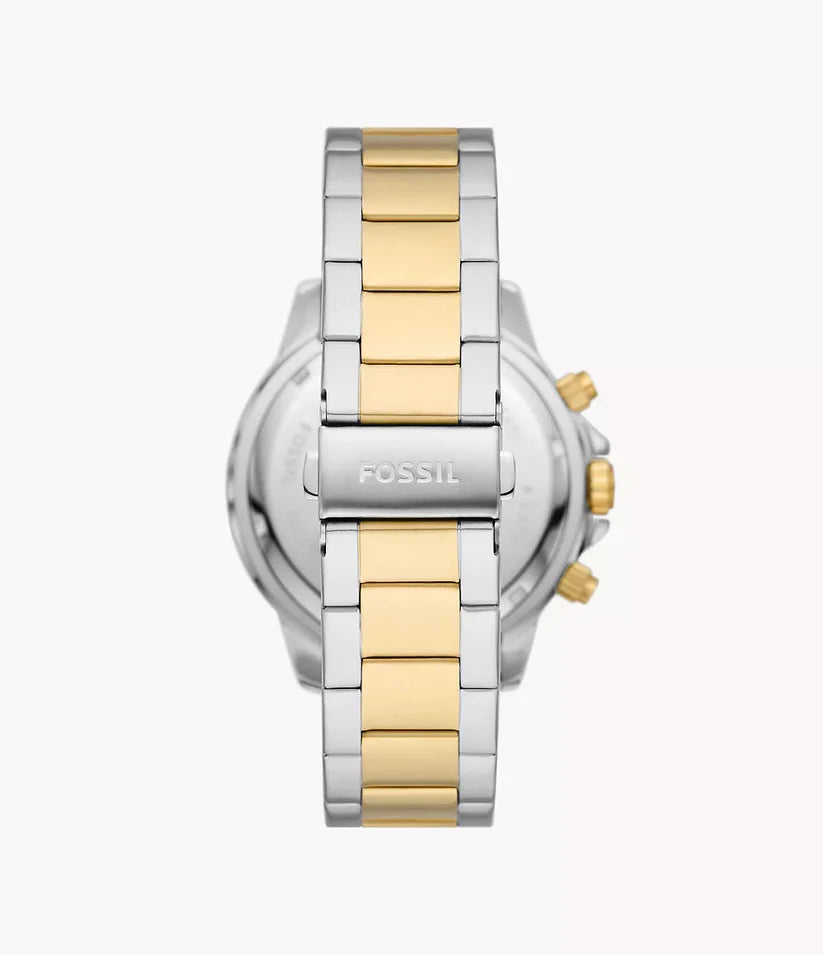Fossil Bannon Herrenuhr - Silber & Gold - BQ2707
