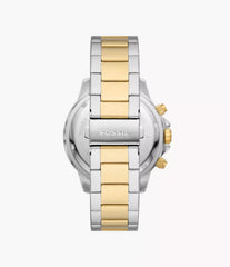 Fossil Bannon Herrenuhr - Silber & Gold - BQ2707