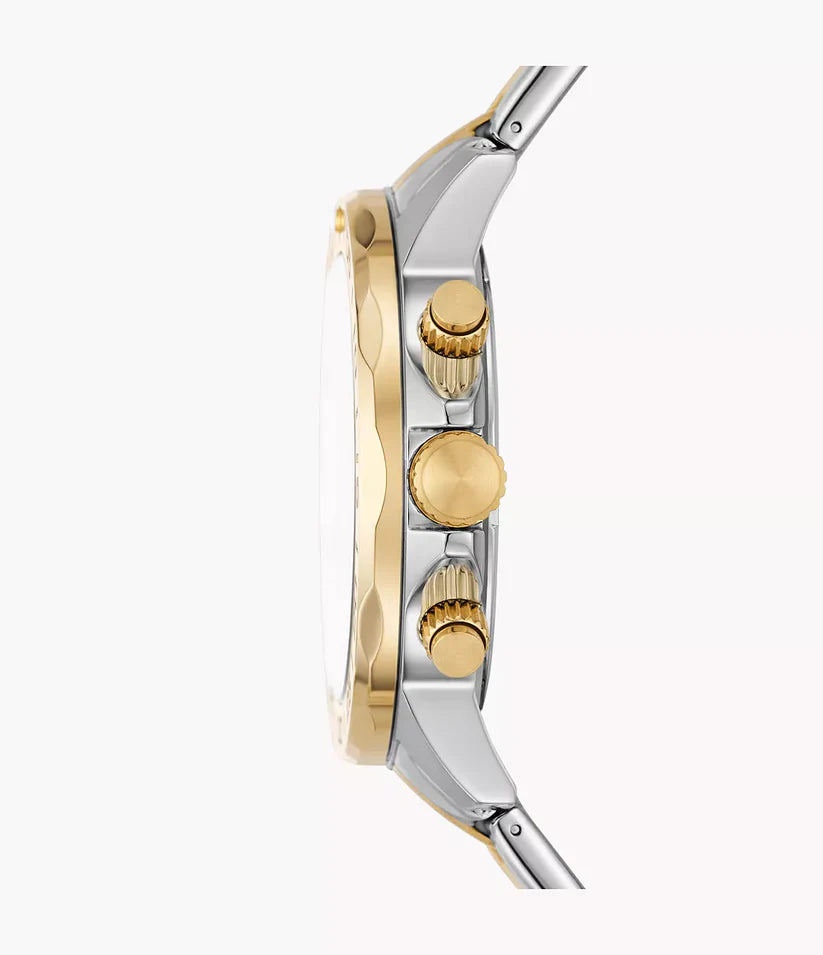 Fossil Bannon Herrenuhr - Silber & Gold - BQ2707