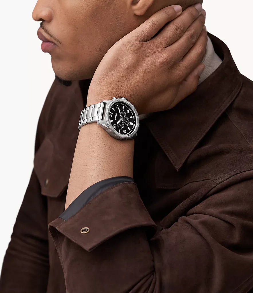 Fossil Brox Herrenuhr - Edelstahl - BQ2797