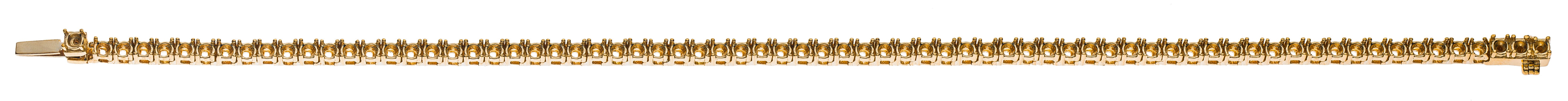 Armband Rohling Gelbgold 750 fuer 76 Brillanten 0,07 ct.