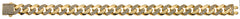 Panzerarmband Gelbgold 375 mit Zirkonia 22cm