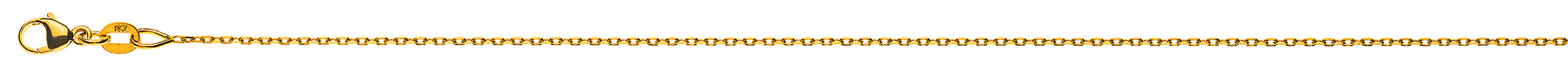 Collier Anker 4-fach geschliffen Gelbgold 750 ca. 0.9mm