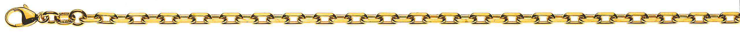 Collier Anker 4-fach geschliffen Gelbgold 750 ca. 2.9mm