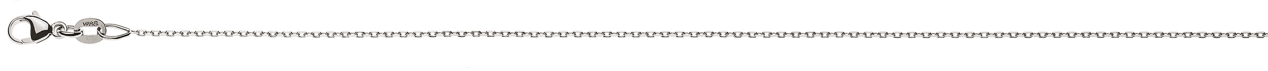 Collier Anker 4-fach geschliffen Weissgold 750 ca. 0.9mm