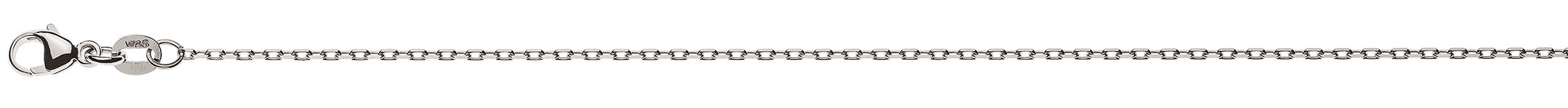 Collier Anker 4-fach geschliffen Weissgold 750 ca. 1.4mm