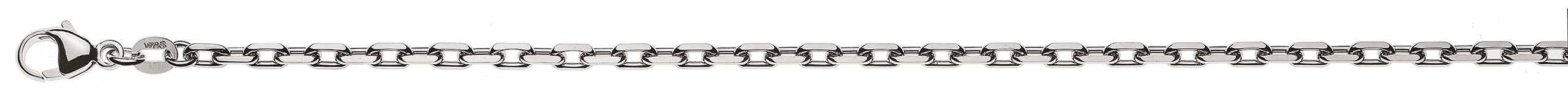 Collier Anker 4-fach geschliffen Weissgold 750 ca. 2.9mm