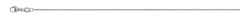 Collier Anker oval Weissgold 750 ca. 1.4mm Messerschliff