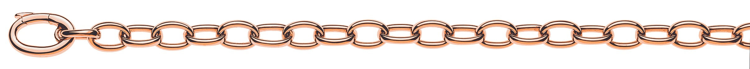 Collier Anker Oval Rotgold 750 Handarbeit
