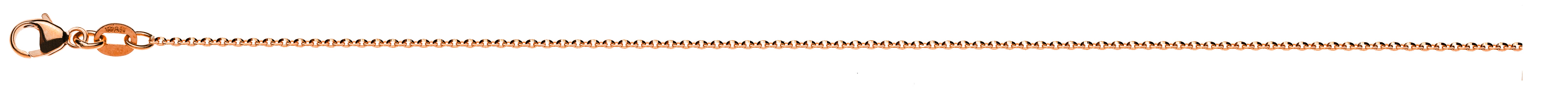 Collier Anker oval Rotgold 750 ca. 1.2mm Messerschliff