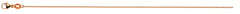 Collier Anker oval Rotgold 750 ca. 1.2mm Messerschliff