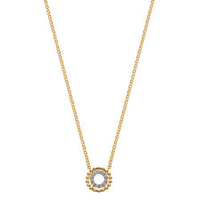 Collier Gelbgold 750 mit rundem Diamant-Anhänger
