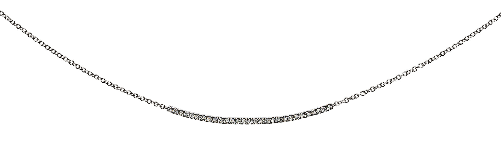 Collier Weissgold 750 mit 29 Brillanten 0,20ct.