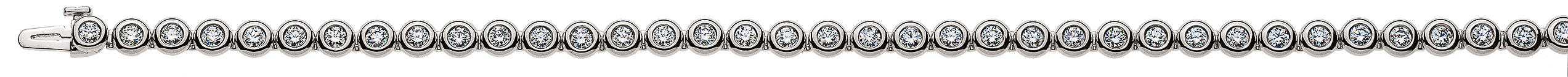 Tennisarmband Weissgold 750 mit 45 Brillanten H-SI 1.51 ct. zargengefasst