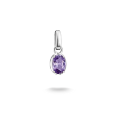 THOMAS SABO Charm-Anhänger Herz 12 Geburtsstein Silber