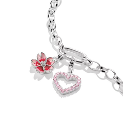 THOMAS SABO Charm-Anhänger Kirschblüte Connect Silber – CC1343-007-9