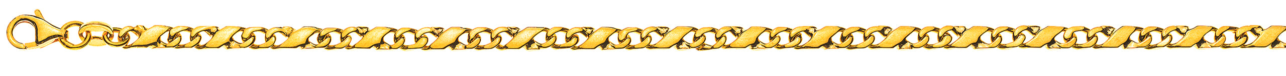 Armband poliert Gelbgold 750 ca. 3.5 mm